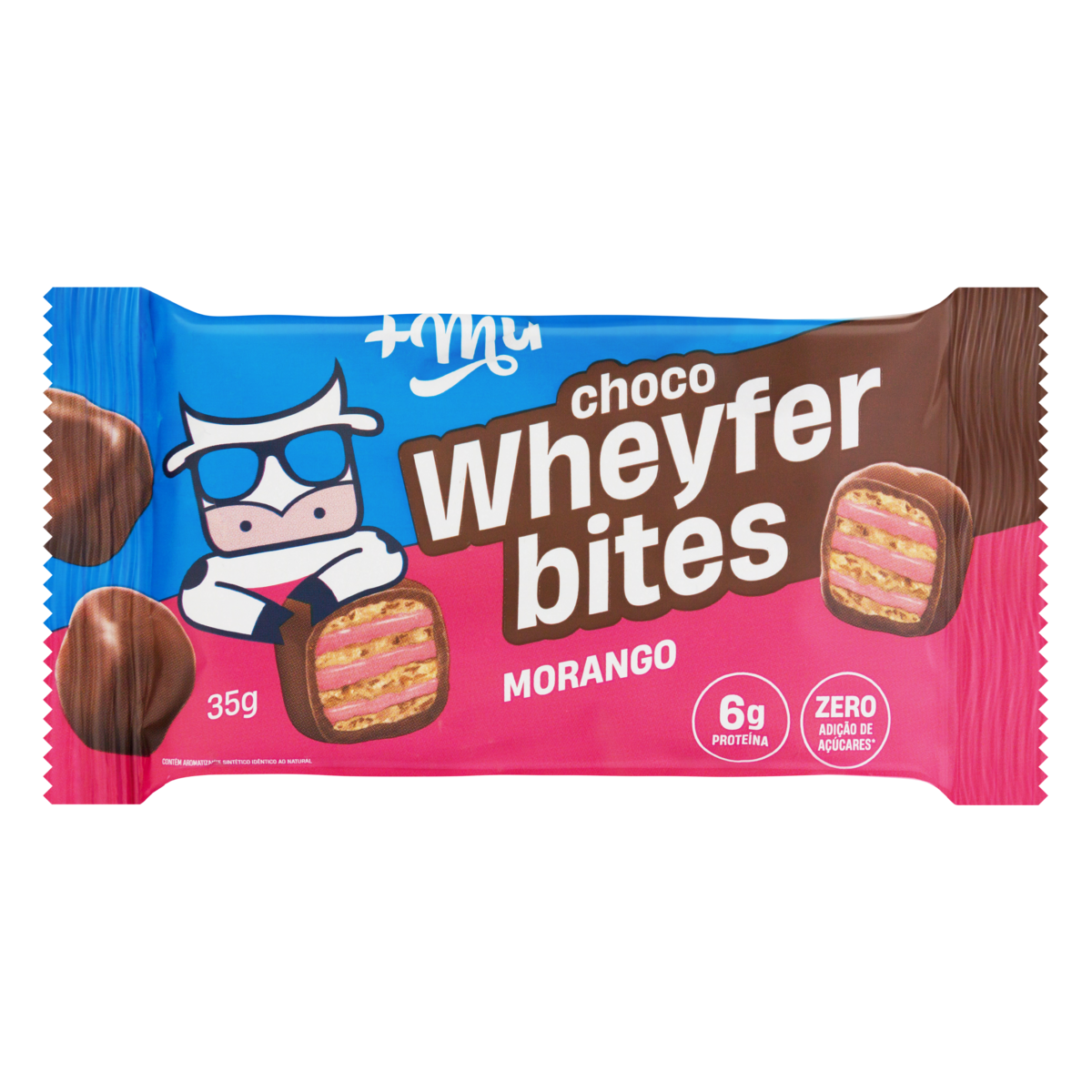 CHOCO WHEYFER BITES 35G MORANGO