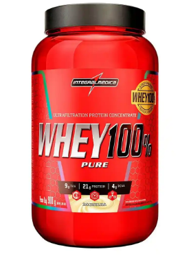 WHEY 100% PURO PROBIOTICA 900G RF BAUNILHA