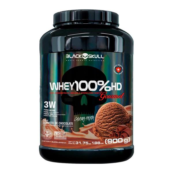 WHEY BLACK 100% HD 900G CHOCOLATE