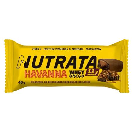 BARRA WHEY NUTRATA HAVANNA 40G BROWNIE/D