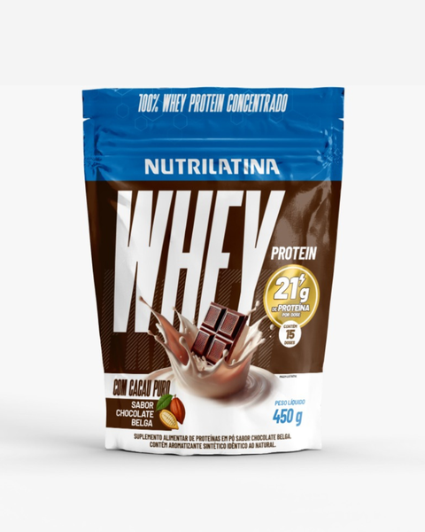 WHEY PROT CONC CHOCOLATE NUTRILATINA 450G
