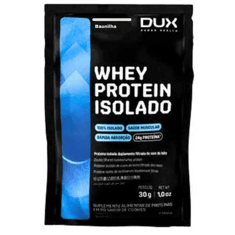 WHEY PROTEIN ISOLADO BAUNILHA DUX 30G