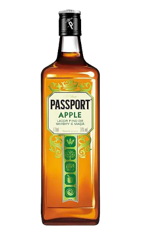 LICOR WHISKY PASSPORT APPLE 670ML
