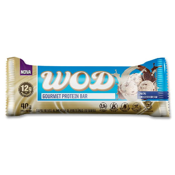 SUPLEMENTO ALIMENTAR WOD EM BARRA COOKIE