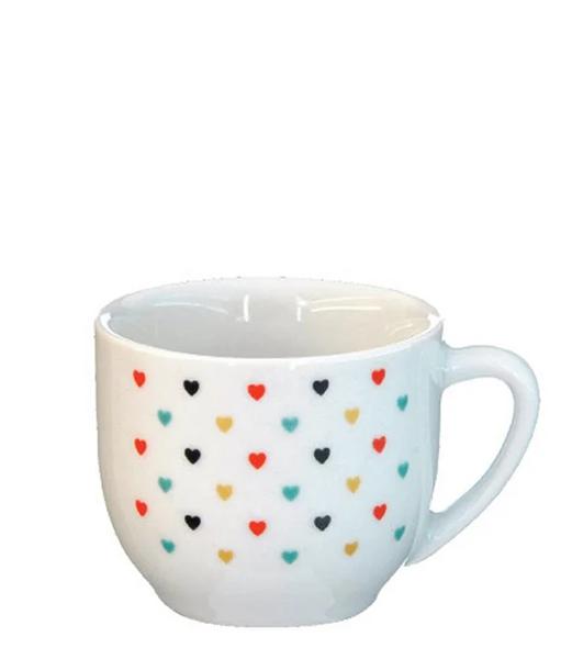 XICARA CHA PARIS DEC. CORACAO PORCELANAS LU 170ML