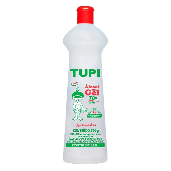 ALCOOL TUPI 500G GEL70
