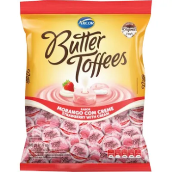 BALA BUTTER TOFFEES MORANGO 500G