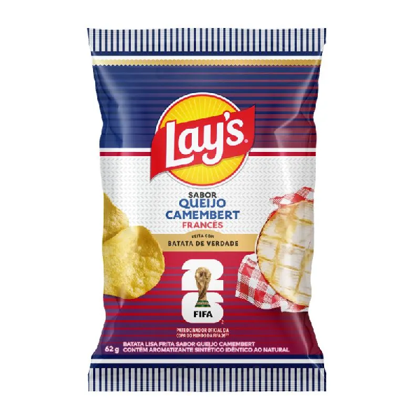 BATATA LAYS QUEIJO CAMEMBERT FRANCES 62G