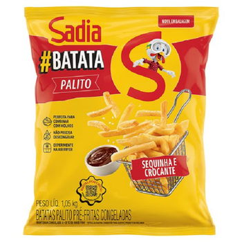 BATATA PALITO  PRE FRITA SADIA CONGELADA 1,05KG