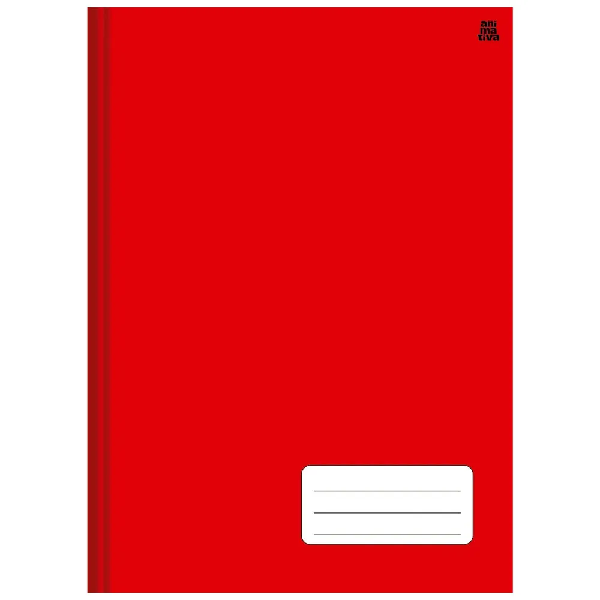 CADERNO BROCHURAO ANIMATIVA KBOM VERMELHO 200X275MM C/96FL