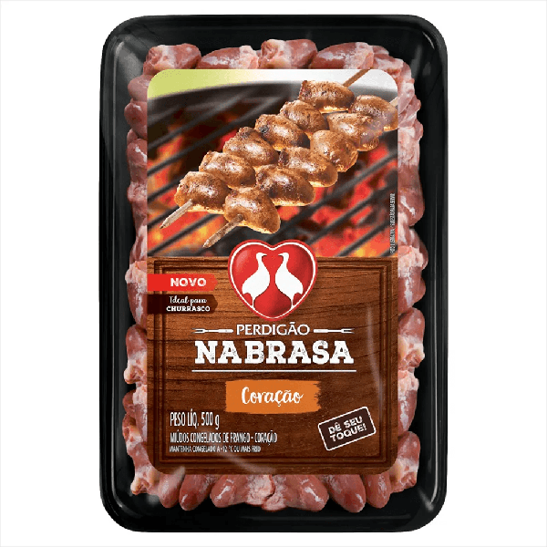 CORACAO DE FRANGO PERDIGAO NA BRASA BJ 500G