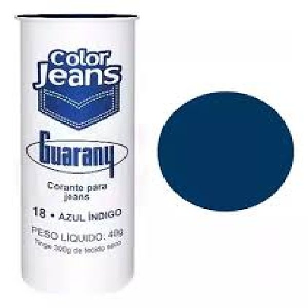 CORANTE TINGECOR GUARANY  JEANS AZUL INDIGO 40G