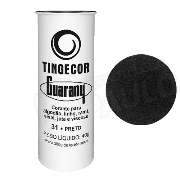 CORANTE TINGECOR GUARANY PRETO 40G