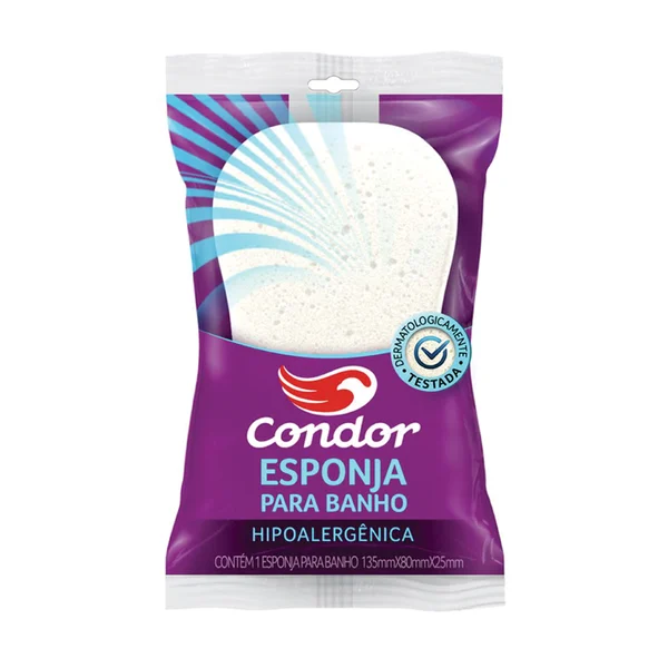 ESPONJA  DE BANHO CONDOR DUPLA FACE