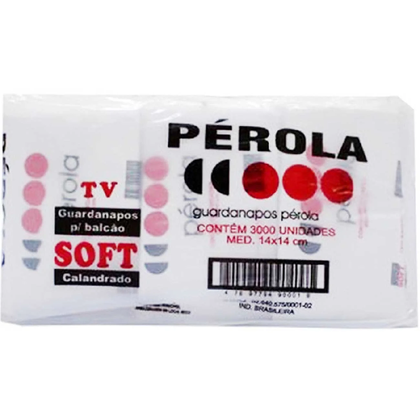 GUARDANAPOS PAPEL PEROLA 14X14 C/450 (BALCAO)