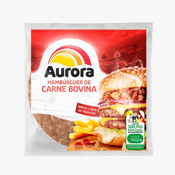 HAMBURGUER AURORA BOVINA 56G