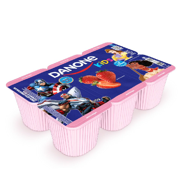 IOG DANONE MORANGO KIDS 6X85G - 510G