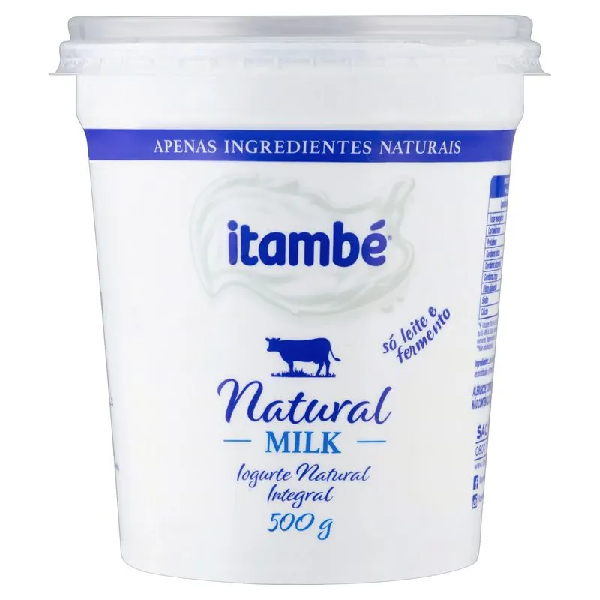 IOGURTE ITAMBE NATURAL MILK INTEGRAL POTE 450G