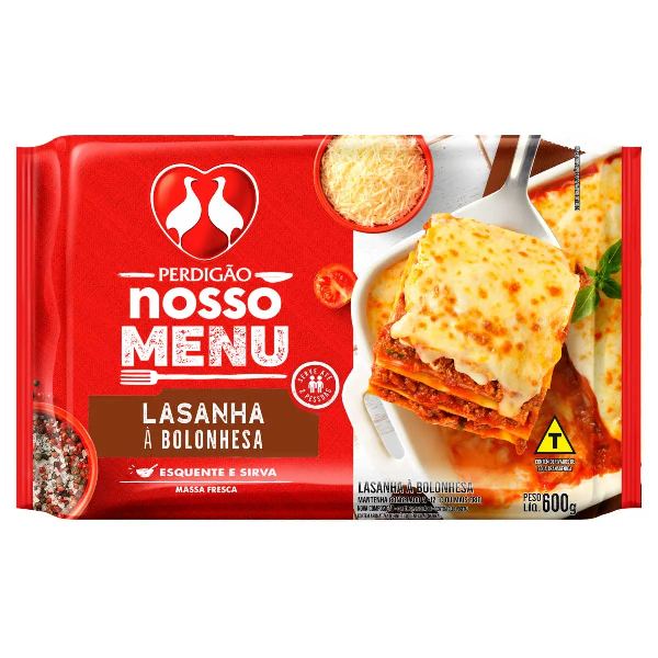 LASANHA CONG. PERDIGAO BOLONHESA 600G