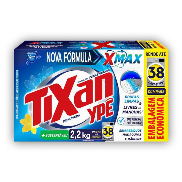 LAVA ROUPAS TIXAN PRIMAVERA 2,2KG