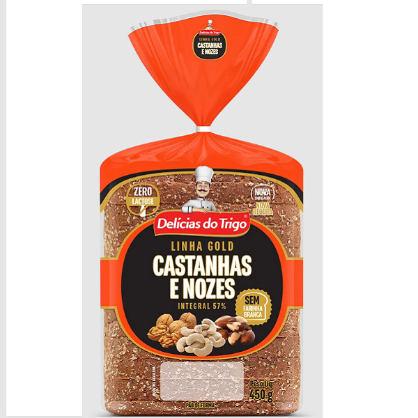 Pão Integral Delícias do Trigo Castanhas e Nozes 450g