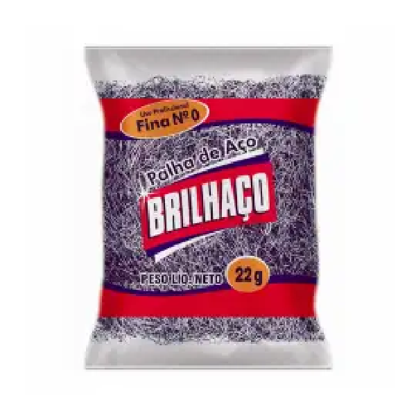 PALHA ACO BRILHAÇO 22G Nº 0