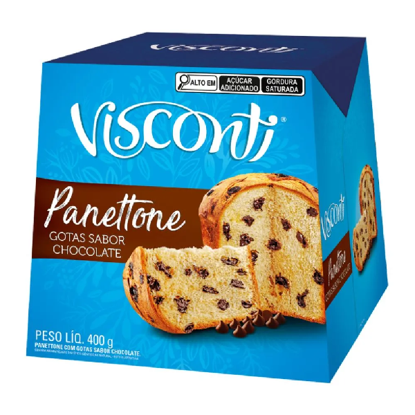 PANETTONE VISCONTI GOTAS DE CHOCOLATE 400G