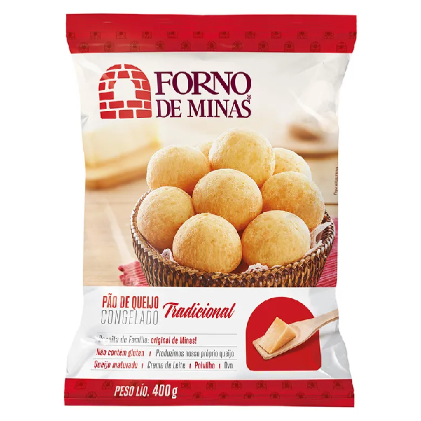 PAO DE QUEIJO FORNO DE MINAS 400G.