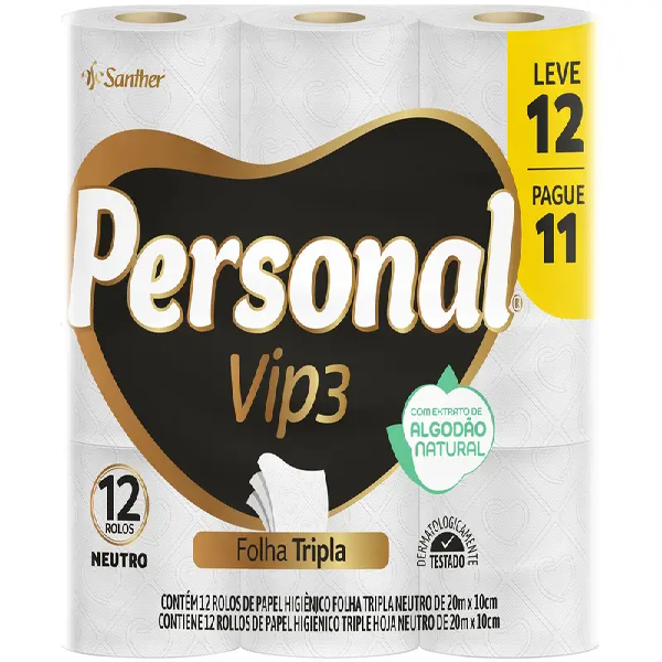 PAPEL HIG. PERSONAL VIP F. TRIPLA 12X20M