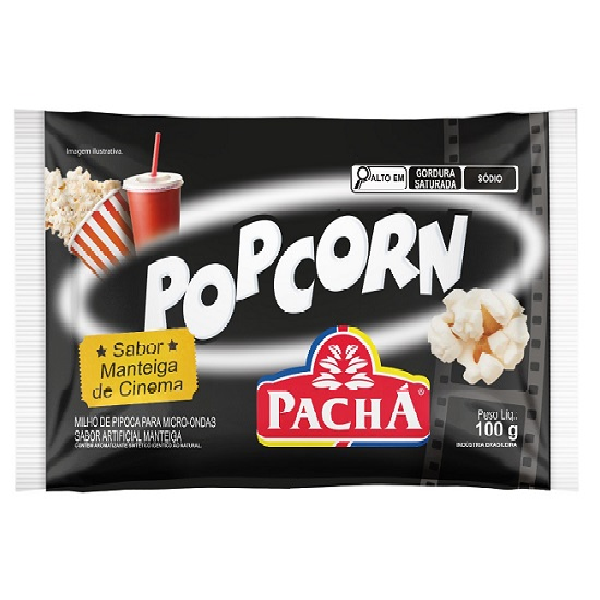 PIPOCA MICRO PACHA MANTEIGA DE CINEMA 100G