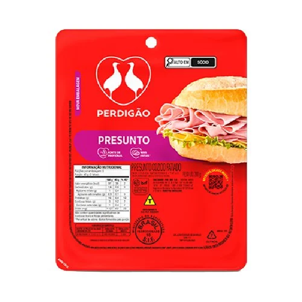 PRESUNTO PERDIGAO FATIADO 200G