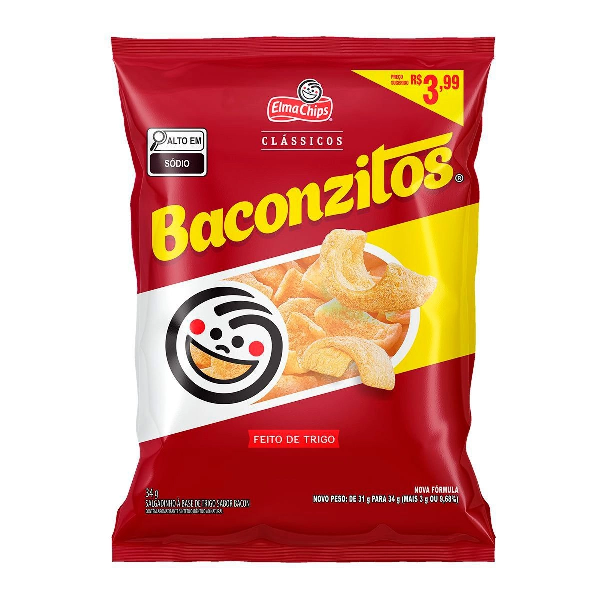 SALGADINHO BACONZITOS 34GR