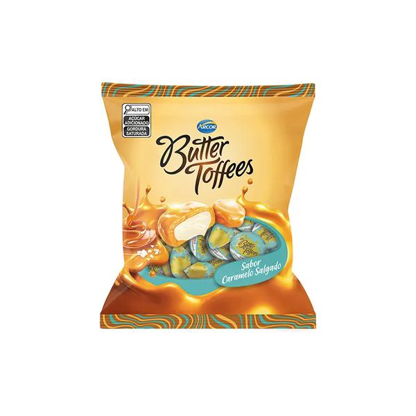 BALA ARCOR BUTTER TOFFES 100GR CARAMELO SALGADO