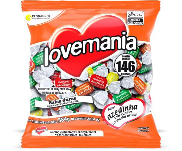 BALA LOVE MANIA 500GR AZEDINHA