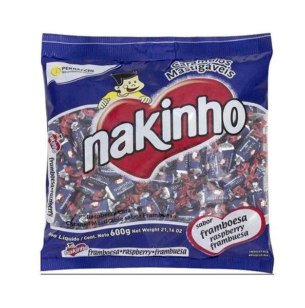 BALA NAKINHO 500GR FRAMBOESA