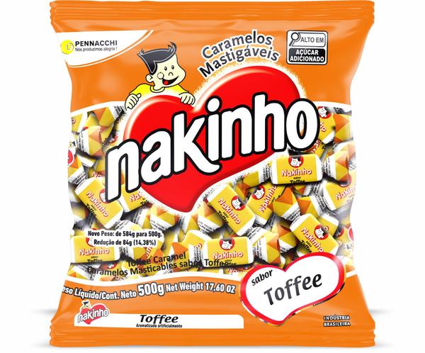 BALA NAKINHO 500GR TOFFEE