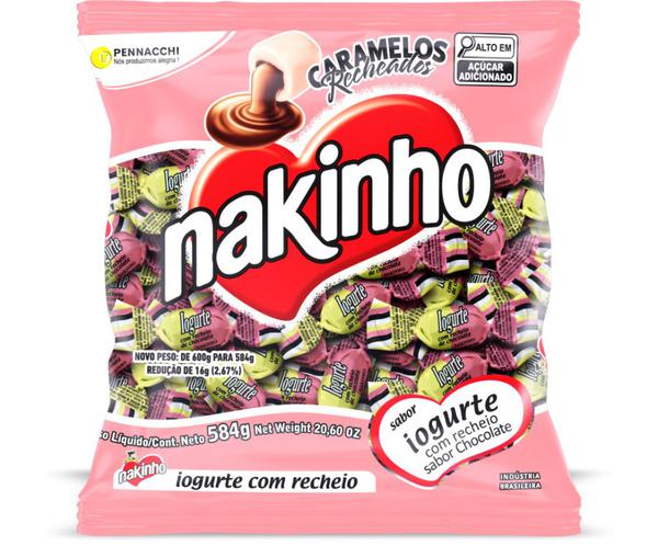BALA NAKINHO 584GR IOGURTE C/ CHOCOLATE