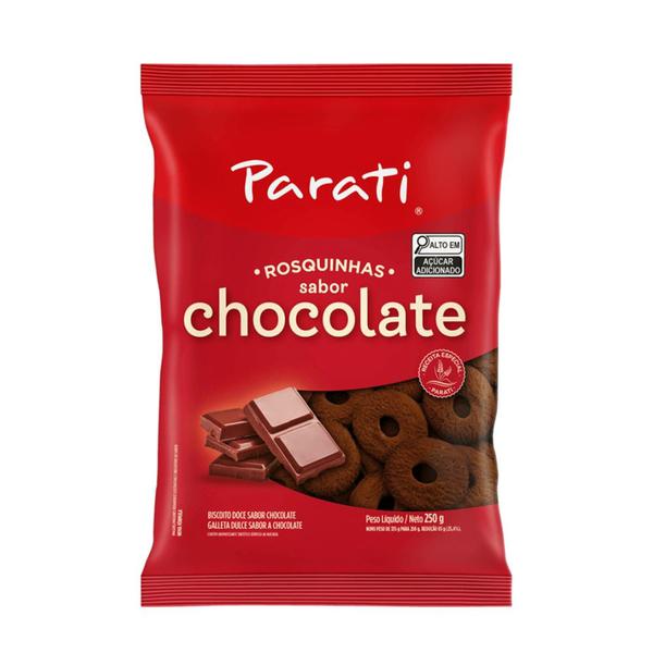 BISCOITO PARATI 250GR ROSQUINHA CHOCOL