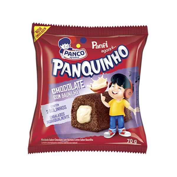 BOLO PANCO PANQUINHO 70G CHOCOLATE C/ BAUNILHA