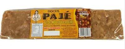 DOCE PAJE 500GR PE DE MOLEQUE