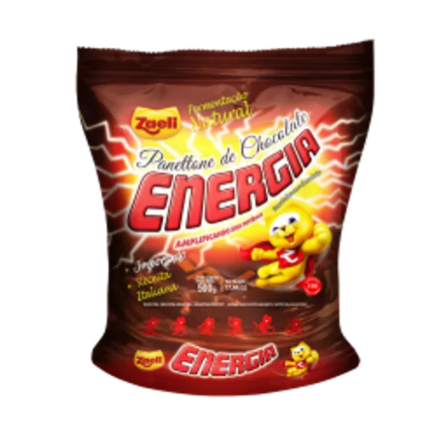 PANETONE ZAELI 500GR ENERGIA CHOCO