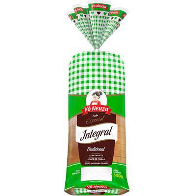 PÃO VO NEUZA 500GR INTEGRAL
