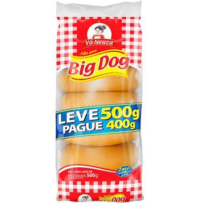 PÃO VO NEUZA LEVE 500 PAGUE 400GR BIG DOG