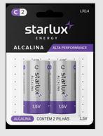 PILHA STARLUX 2UN ALCALINA MEDIA