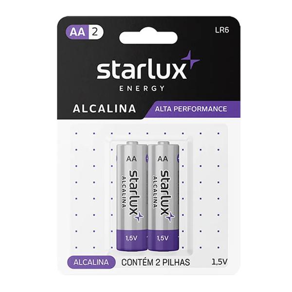 PILHA STARLUX ENERGY AA2 2UN ALCALINA