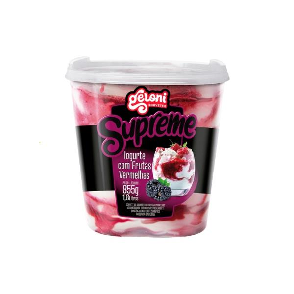 SORVETE GELONI 1,8LT SUPREME FRUTAS VERMELHAS