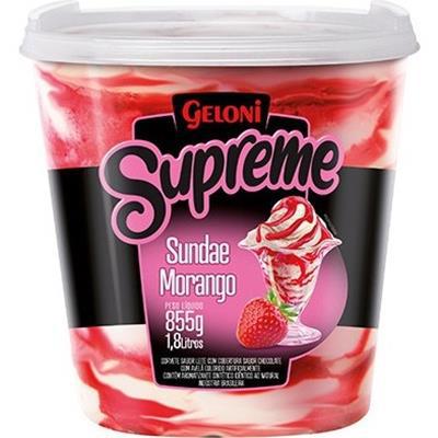 SORVETE GELONI 1,8LT SUPREME SUNDAE MORANGO