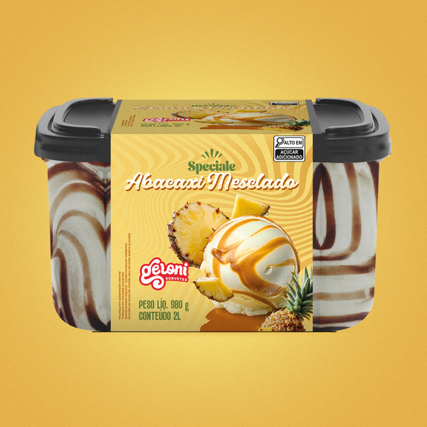 SORVETE GELONI 2LT ABACAXI MESCLADO