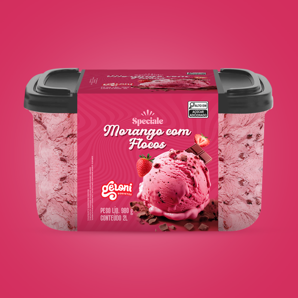 SORVETE GELONI 2LT MORANGO FLOCOS