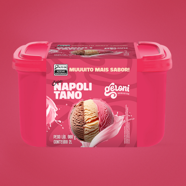 SORVETE GELONI 2LT NAPOLITANO